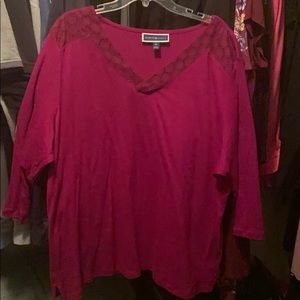 V neck get pink. With tags